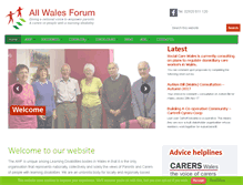 Tablet Screenshot of allwalesforum.org.uk